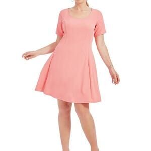 JunaRose Dress Womens 0X Pink Pasleka